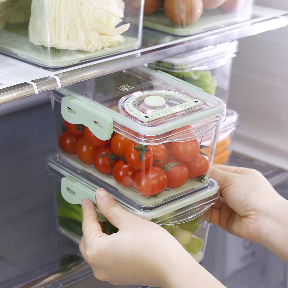 아이이피 i302 다이얼 멀티 냉장고정리 밀폐용기 냉장냉동 날짜표시 정리보관함