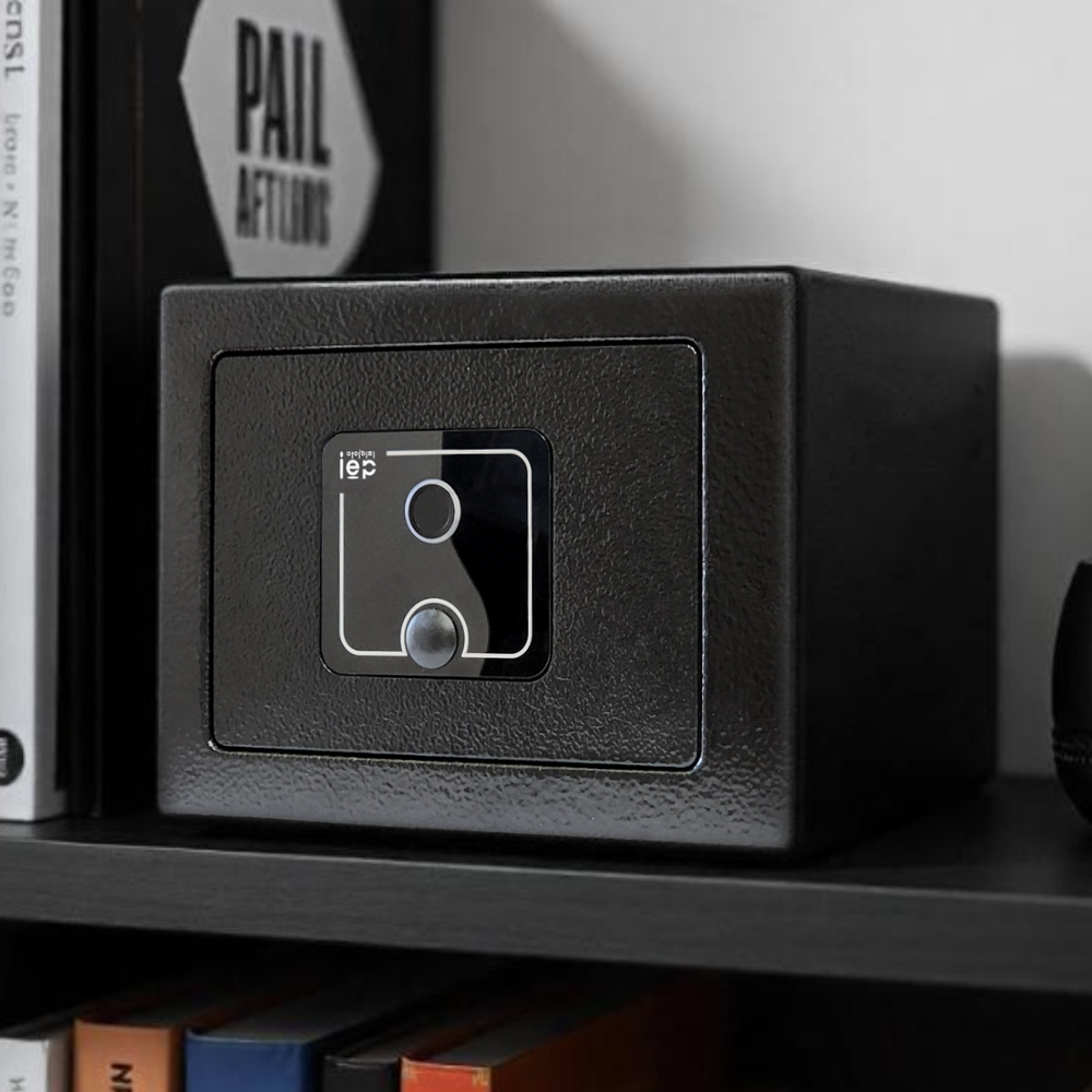 [리퍼]아이이피 i3000PLUS 자동개폐 지문인식 미니금고